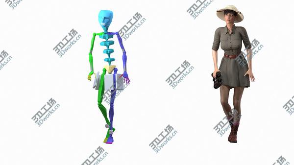 images/goods_img/20210312/3D Women in Zookeeper Clothes Rigged model/5.jpg